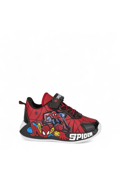 SPIDERMAN 836 Orthopedic Baby Boy Red Lighted Sneaker