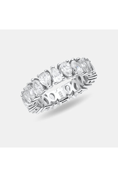 HAVANA JEWELLERY Inel ETERNITY Argint 925 placat cu Rodiu si Cristale Swarovski