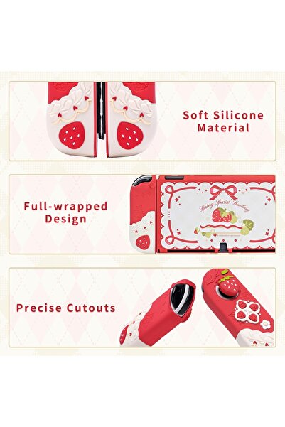 GeekShare Protective Case for Switch OLED Slim Cover Case Compatible with Switch OLED Separable Soft