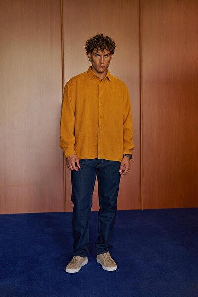 NGR Noris Kadife Gömlek Sarı