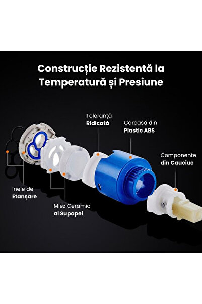 SMART GADGETS C&A Baterie Chiuveta Baie, Tip Cascada,Alb Auriu,30 CM