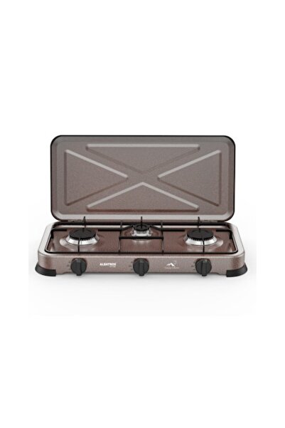 ALBATROS Gas Cooktop APG31BR, 3 Burners, 5.4 KW, Brown