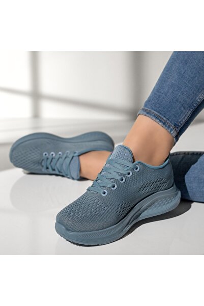 Modlet.ro Teniși din material textil albaștri pentru femei MOD13185