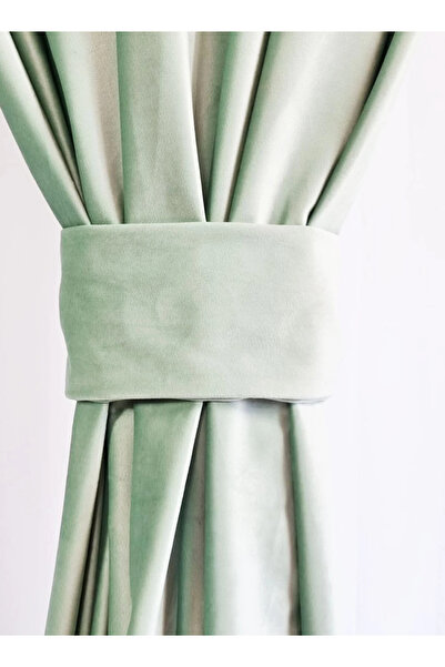 magazincovoare.ro Light green velvet drapery