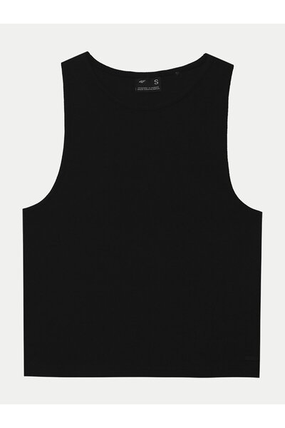 4F Γυναικείο Μπλούζα 4FWSS24TSLEF066 Μαύρο