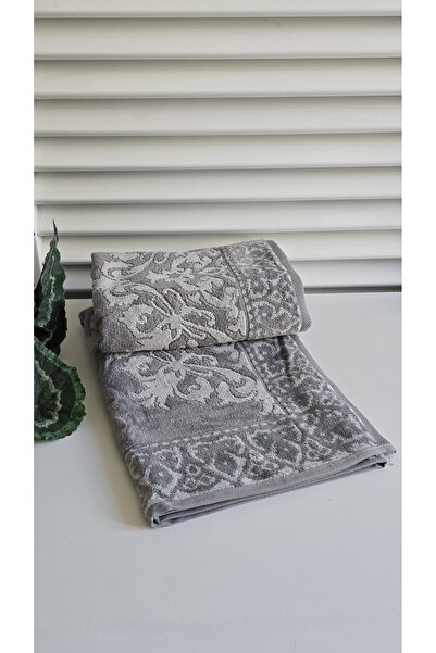 Özdilek 2 Pieces of Velvet Towels for Hands and Face