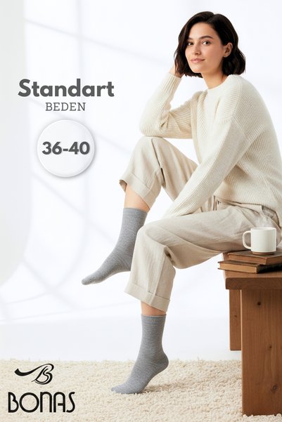 Bonas Women's Winter Colorful Thick Wool 3 Pair Socks Set - 3 Colors Soft Textured Wool Socks, Standard Size
