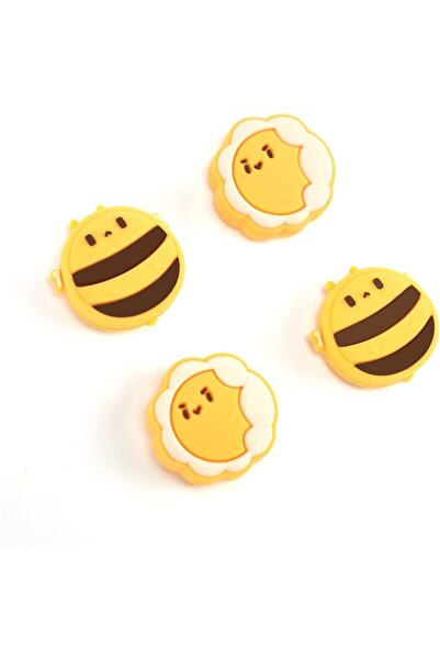 GeekShare أغطية قبضة الإبهام Joycon السيليكونية اللطيفة، غطاء عصا التحكم متوافق مع Nintendo Switch/OLED/