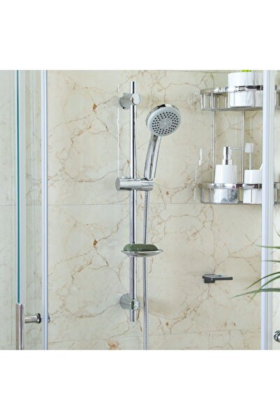 Danube Home طقم دش يدوي ميلانو إينوفا - لمسة نهائية فضية | ارتفاع قابل للتعدي...