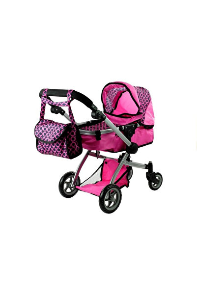 Evelise Καρότσι κούκλας Alice, 2 σε 1, ροζ