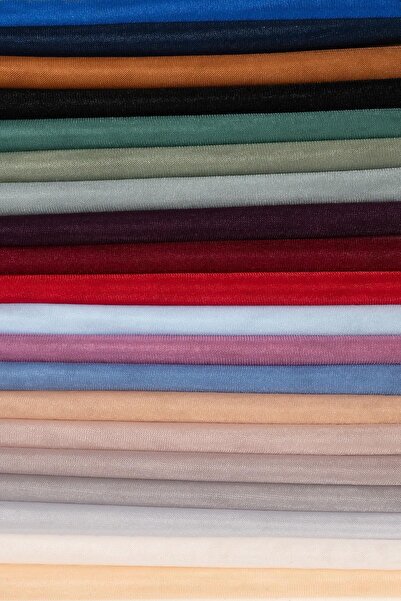 Kumaş Deposu Victorian Plain Tulle Gray Fabric