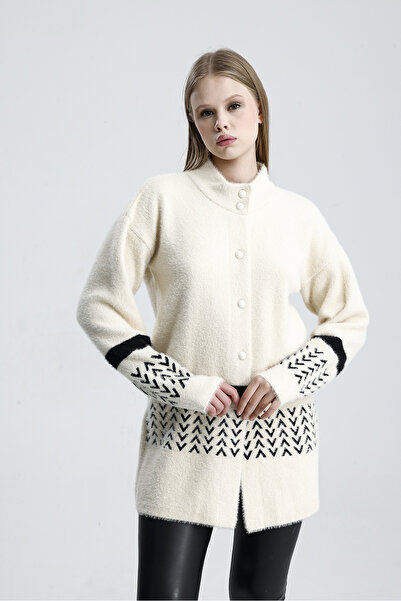 AYMİSS ÖNÜ DÜĞMELİ,DİK YAKA CEKET/HIRKA