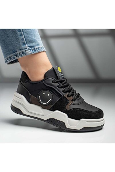 Modlet.ro Women's black sports shoes with thick sole MOD11756