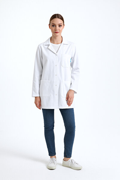 Cartellini Țesătură rezistentă la pete din alpaca - șorț alb cu închidere cu ...