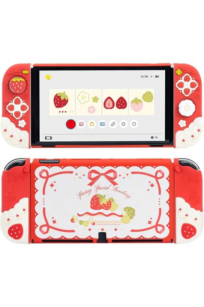 GeekShare جراب واقٍ لجهاز Switch OLED جراب رفيع متوافق مع Switch OLED ناعم قابل للفصل