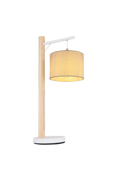 Globo Lighting Veioză Rafa 15377W, cu întrerupător, 1xE27, alb+, IP20, Globo