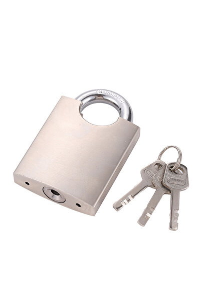 Lawazim Padlock with 3 Keys - 60mm Heavy Duty Short Shackle Lock for Gates Do...