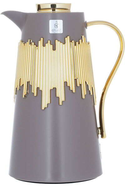 Alsaif Gallery Al Saif Gallery Ibtihal thermos set, 1 liter 1 pieces thermal glass inner container, steel outer