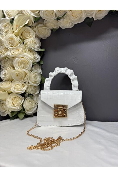 MİOSSA حقيبة يد صغيرة بيضاء للأطفال