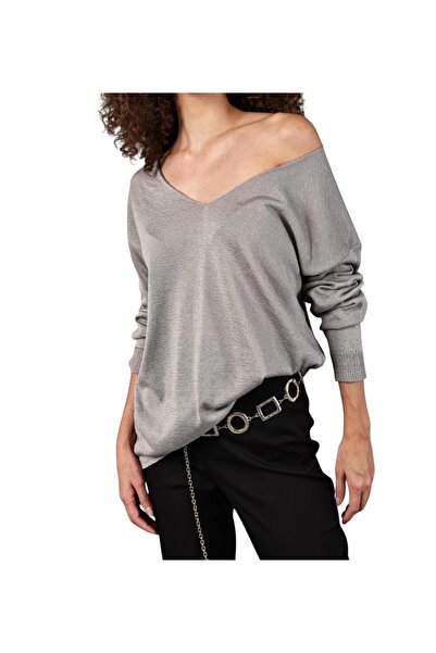 PHUTİ COLLECTION سترة مرسيريزد برقبة على شكل حرف V