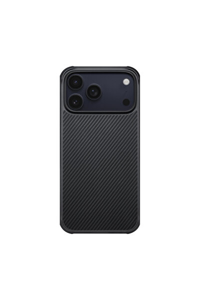 PITAKA iPhone 17 Pro Kılıf M-safe Uyumlu Aramid Pro Guard Serisi Negru-Gri Ka...