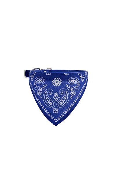 Doty Zgarda cu bandana pentru caini de talie mica, confortabila, albastru,