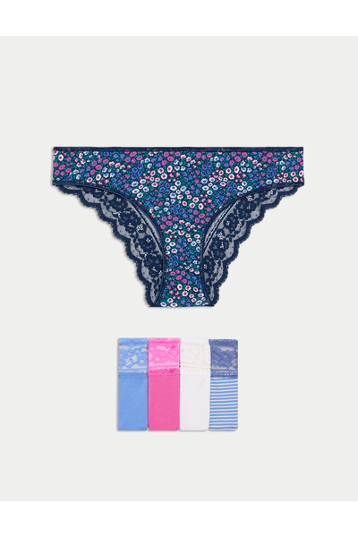 Marks & Spencer 5'li Dantel Detaylı Brazilian Külot Seti