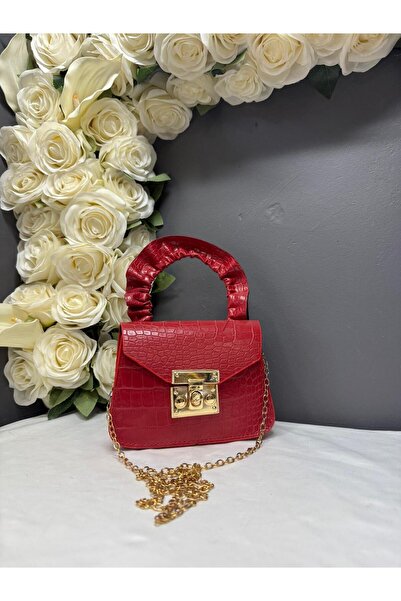 MİOSSA Children's Mini Red Chain Handbag