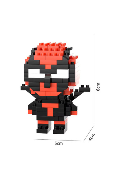 Innovium ™ Building Set - Deadpool Superhero, 150+ ABS Pieces, 5×4×6 cm