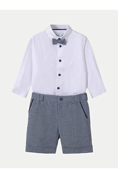 Abel & Lula Σετ πουκάμισου και σορτς abel lula για αγόρια 5250 Μπλε σκούρο