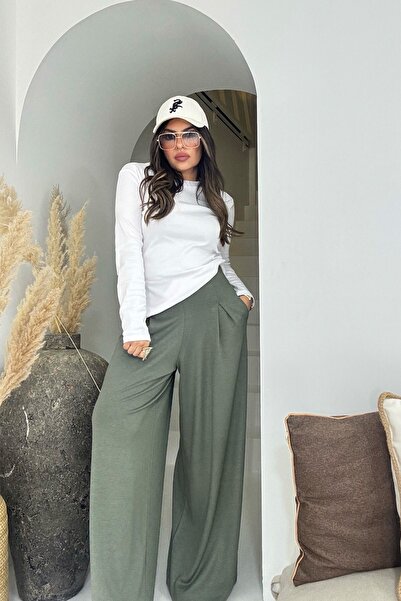 Sohotique By P Modal Fabric Pencil Pants Khaki