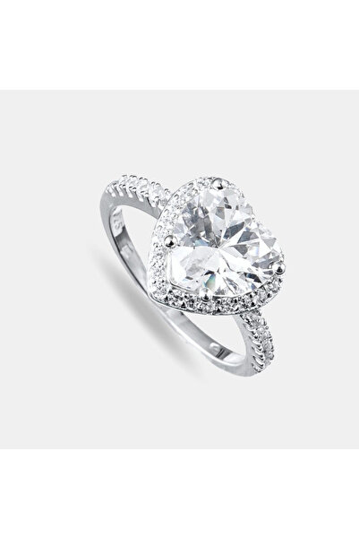 HAVANA JEWELLERY Inel LOVE STORY din Argint 925 placat cu Rodiu si Cristale Swarovski