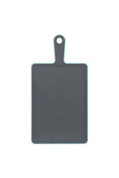OEM Plastic Cutting Board with Gray-Green Handle, 27 x 19 cm