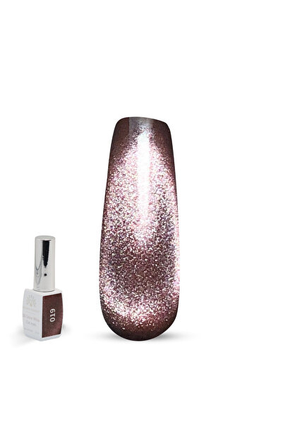 global fashion طلاء أظافر جل عيون القطة سنو وايت ثلاثي الأبعاد - 15 مل، جل لا...