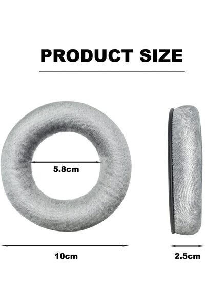 PadForce Set of 2 ear sponges for Beyerdynamic DT990 PRO, DT660, DT440 headphones - Grey