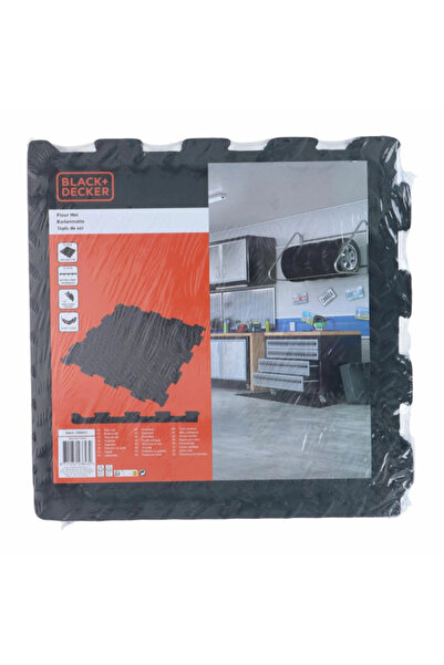 Black&Decker سجادة أرضية مربعة الشكل مكونة من 6 قطع، مقاس 40 × 40 سم