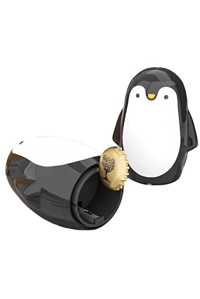 GermaNova Bottle Opener Neo™, Stainless Steel/Plastic, Penguin Model, 7.5x7.5x9cm, Black/White