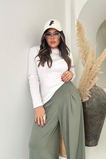 Sohotique By P Modal Fabric Pencil Pants Khaki