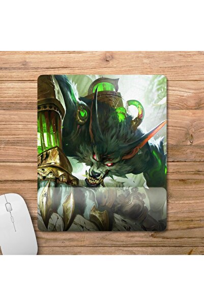 Pixxa Warwick Arcane LOL Bilek Destekli Mousepad - Dikdörtgen