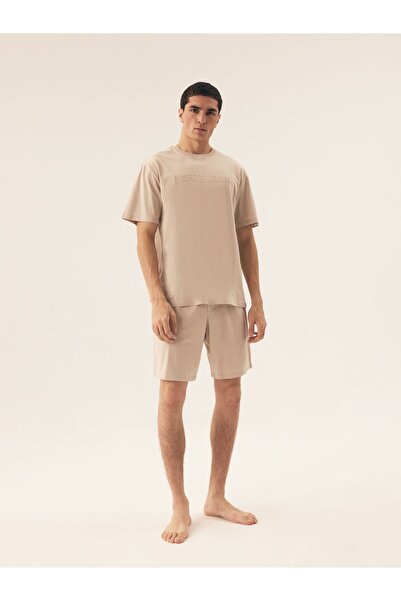 Henderson Men's Pajama Set Homewear 2-Piece T-Shirt & Shorts Relaxed Fit 100% Cotton | Olive