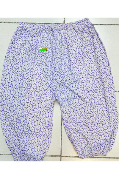 Kuryıldız Women's Knee-Length Cotton Floral Mother's Stockings 3-Piece Set