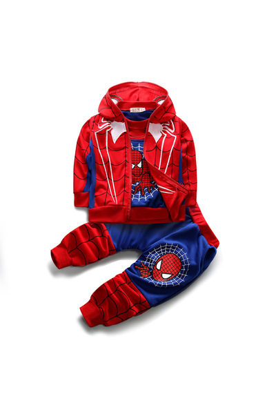 nannie Red Blue Spiderman Boys Costume - 18-24 months