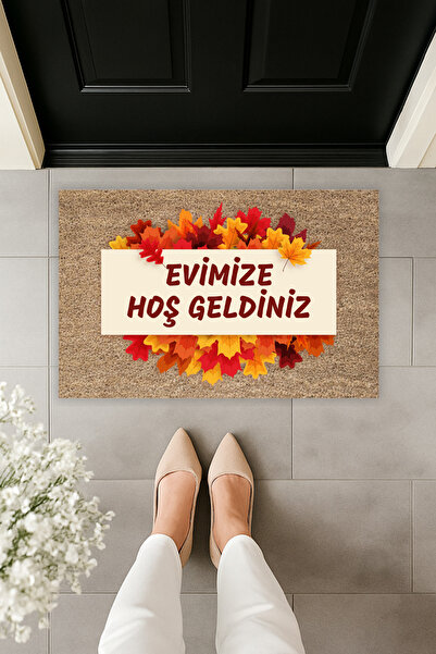 Dormot سجادة أمام الباب ذات طابع خريفي بطباعة رقمية حديثة