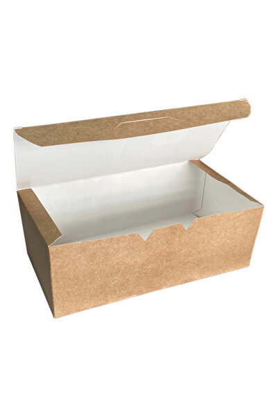 Miyo Ambalaj Kraft Nugget Kutusu 100'lü Paket | 12x22x8 cm