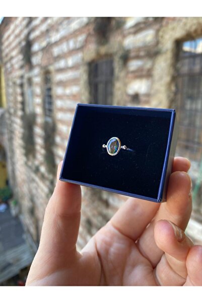 By Atölye Mistiktopaz Taşlı Gümüş Yüzük
