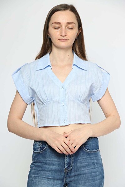 mica Short Open-Neck Shirt