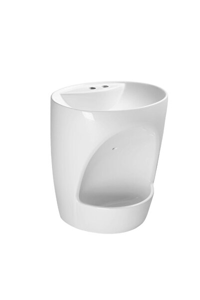 Danube Home Milano Wall Hung Wash Basin - White Ceramic | Modern Space-Saving Design | 5 Year Warranty