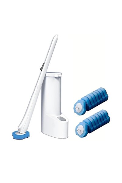 stuffix Toilet Brush with Disposable Refills, Stuffix®, White, with 16 Refills