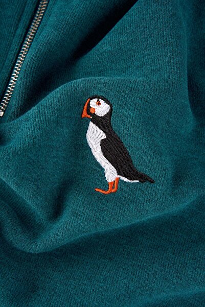 WWF Market Puffin SuperSoft Quarter-Zip Sweatshirt - Turkuaz