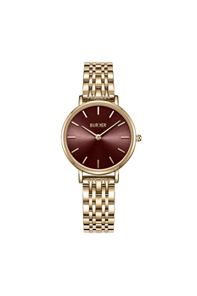 Burker Damenuhr Ruby Petite Gold Burgundy